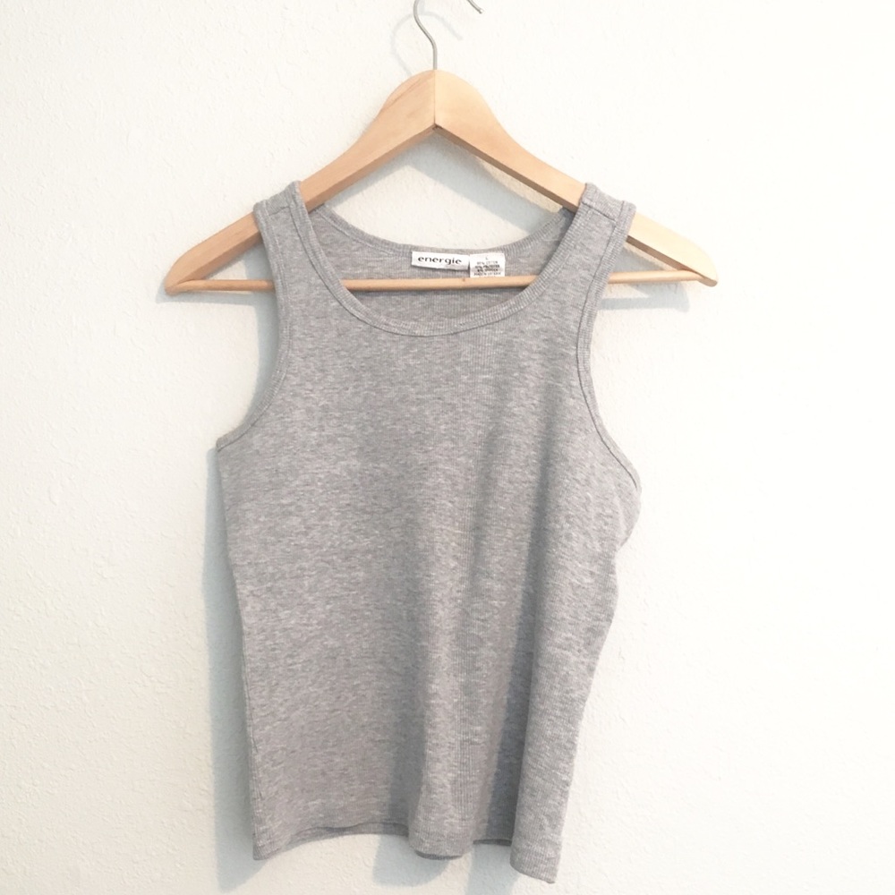 Gray Cotton Top